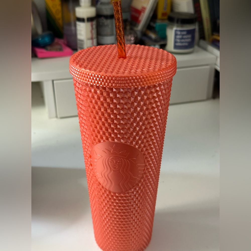 Starbucks Limited Edition Studded Tumbler Orange Pearl Halloween 2022 Venti 24 o